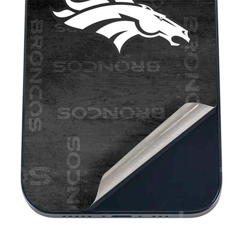NFL Denver Broncos Black & White iPhone 17 Pro Skin